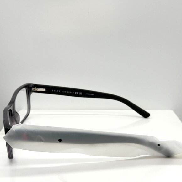 Ralph Lauren Men's Rectangle Eyeglasses PH2117 5407 Shiny Transparent Grey 54 mm - Picture 7 of 10